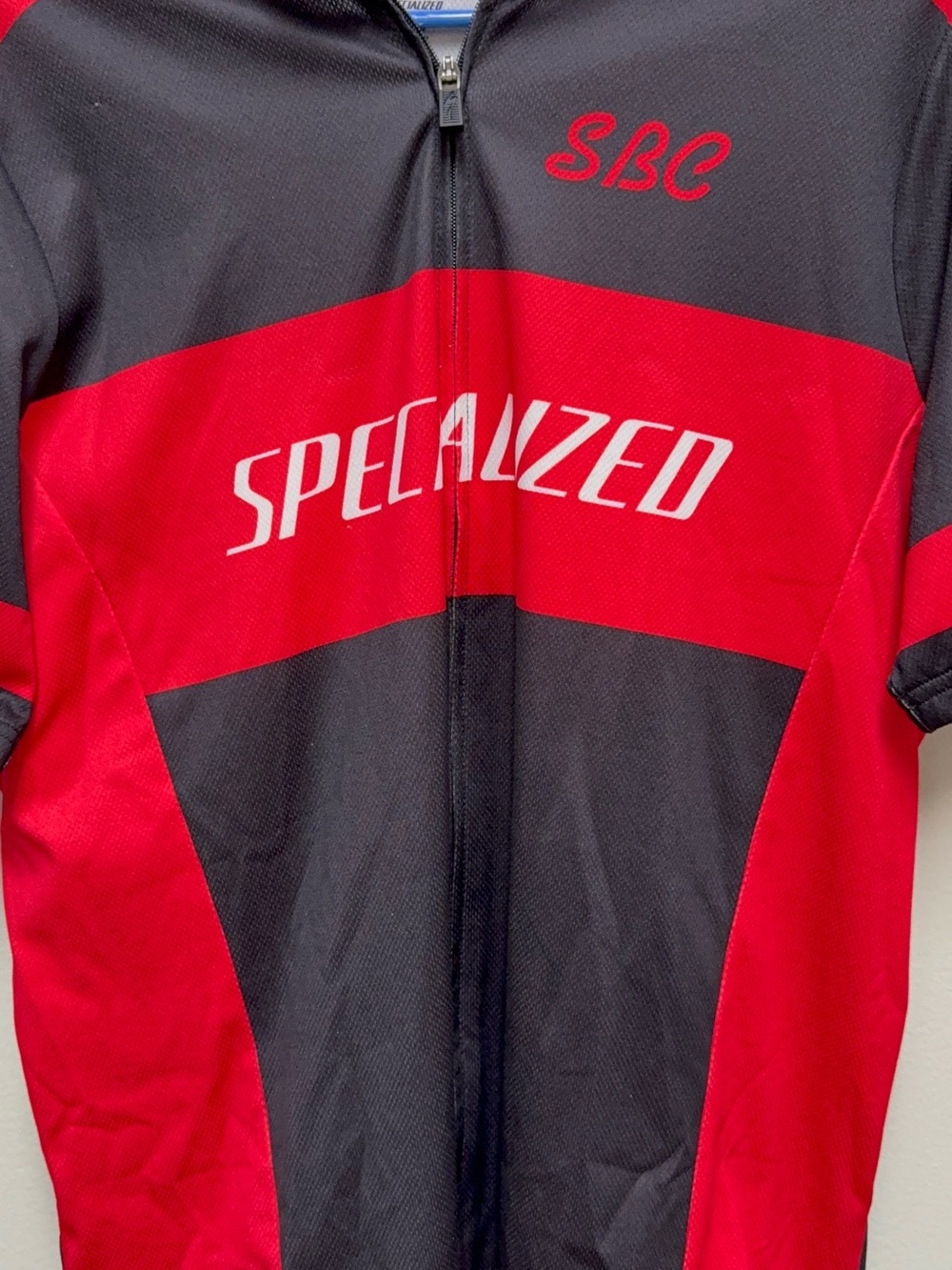Specialized Red and Black SBC Cycling Jersey Breathable Slim Fit XL - Picture 7 of 7